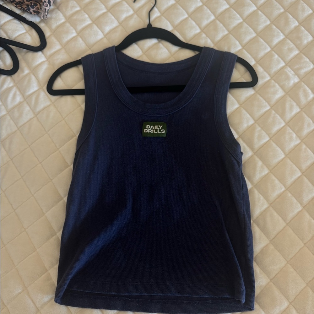 Daily Drills Navy Tank Top